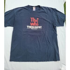 The Who Then and Now 1962-2004 Tour T-Shirt Size L Black